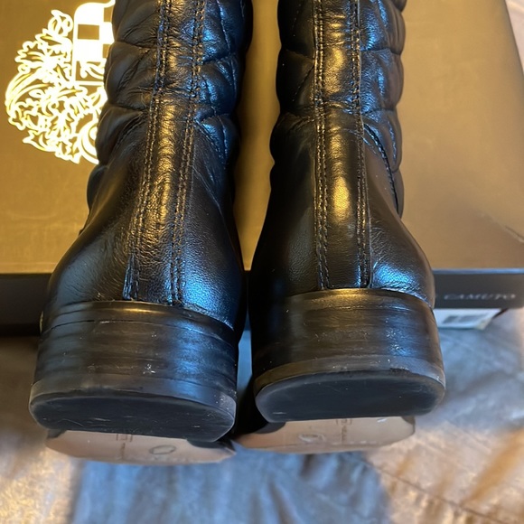 Vince Camuto Black Leather Boots SZ 7 - Picture 3 of 8